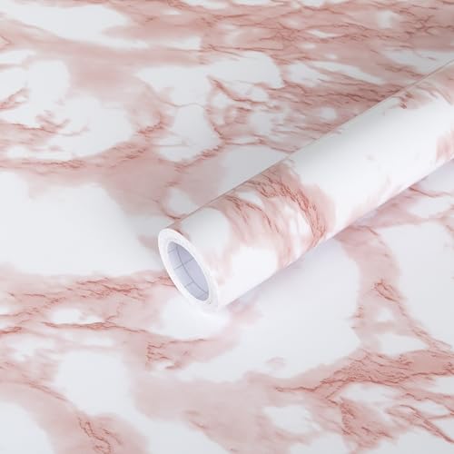 Pink Marble Extra Wide Contact Paper