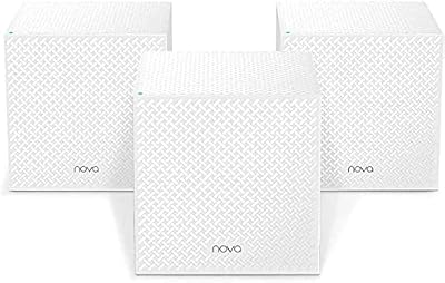 Sistema Wi-Fi Mesh MW12-3, Router Mesh AC1200 Tri-Band (2.4 GHz: 300 Mbps, 5 GHz: 867 Mbps), 3 porte Gigabit Ethernet, Ampia copertura, Confezione da 3 pezzi