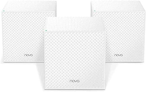 Sistema Wi-Fi Mesh MW12-3, Router Mesh AC1200 Tri-Band (2.4 GHz: 300 Mbps, 5 GHz: 867 Mbps), 3 porte Gigabit Ethernet, Ampia copertura, Confezione da 3 pezzi