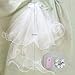 Flower Girl Veil, Children's Wedding Veil with A White Garland
