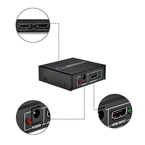 Mua Stok Hdmi 分配器 スプリッター 1入力2出力 同時出力 Hdcp Ver 1 4対応 Us Plug 日本用コンセント Tren Amazon Nhật Chinh Hang 21 Fado