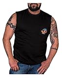 Harley-Davidson Men's Legendary Strength Chest Pocket Sleeveless Tee, Black
