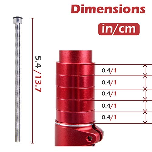 bicycle fork stem extender handlebar riser aluminium alloy