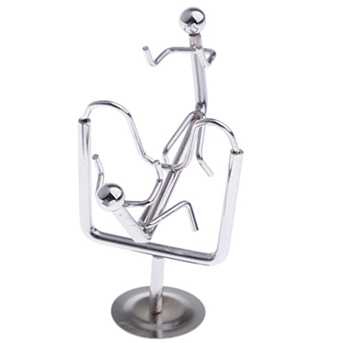 image for MagiDeal Mini Seesaw Mold Desk Decor Metal Craft Perpetual Balance Art