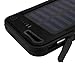 Mchoice 20000 mah Dual-USB Waterproof Solar Power Bank Battery Charger for Cell Phone (Black)