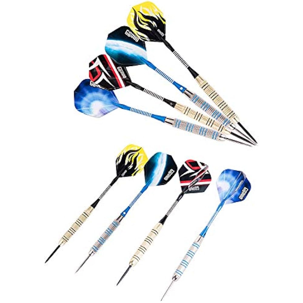 Steel Tip Darts Set, 18 Grams, 12 Pack Barrel, With Extra Flights Shafts Sports eBay