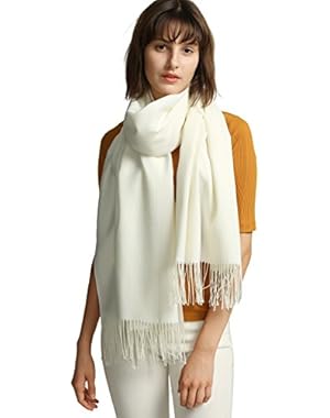 Womens Large Soft Cashmere Feel Pashmina Shawls Wraps Winter Light Scarf