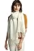maamgic Pashmina Shawl for Women – Soft Lightweight Wrap for Wedding, Travel, Evening, Party – Elegant Scarf for All Seasons Solid Ivory