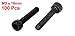 uxcell M3 x 16mm Hex Bolt Socket Head Cap Machine Screws Fasteners Black 100Pcs