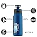 Secura Vacuum Insulated 304 Stainless Steel Water Bottle with Handle, 650ML /22OZ, Blue