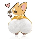 Corgi Dog Butt Flocky Zipper Cute Mini Coin Purse Cartoon Funny Lovely Wallet for Kids Girls Women Gift