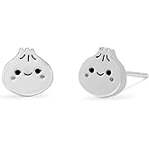 Boma Jewelry Sterling Silver Dumpling Bao Bun Stud Earrings