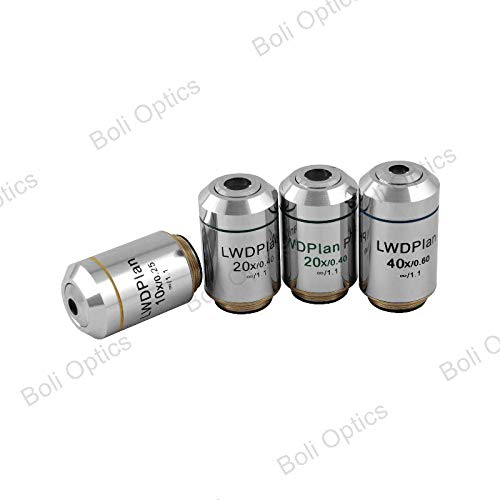 BoliOptics 10X Infinity-Corrected Long Working Distance Plan Achromatic Microscope Objective Lens Working Distance 9.5mm BM03033331