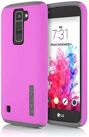Incipio Cell Phone Case for LG K7 - Retail Packaging - Pink/Gray