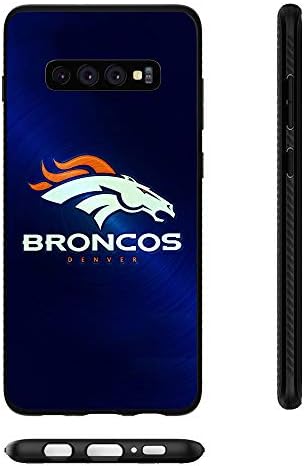 Broncos Samsung Galaxy S10 Plus Case Slim Fit Protective Back Cover Anti-Skid Hybrid Soft Grip Premium TPU Rubber Shockproof Anti-Scratch Textured Panel Shell for Galaxy S10+ 6.4 inch