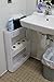 Laundry Room Organizer and Slim Storage Cart - Mobile Wheels Shelf with 3 Tiers Skinny Thin Shelves for Narrow Slim Space Between Washer and Dryer Perfect as Cleaning Supplies Organizer