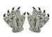 JIAHG Winter Thermal Warm Plush Gloves Christmas Halloween Costume Faux Fur Animal Cosplay Pro Dinosaur Cat Paw Claw Wolf Gloves