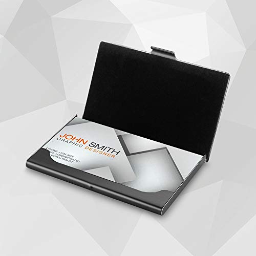 Sooez Metal Business Card Holder for Men Women, Business Card Case Slim