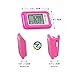 OZO Fitness SC 3D Pedometer for Walking. Step Tracker with Miles, Calories & Activity Time. Step Counter for Women, Men & Kids (Clip on + Lanyard Included) - Pink