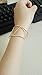SENFAI Wide Hollow Geometric Figure Cuff Bangles For Women Statement Jewelry Punk Charm Metal Opening Bracelets (Gold)