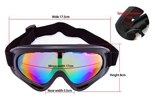 Wolfbike Men Bike Bicycle Motorcycle Goggle Ski Snowmobile Eyewear Snow Sports Cycling Protective Safety Glasses Multi-color Available - Colorful-Tinted