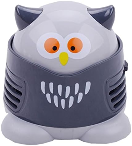 Table Dust Vaccum Cleaner - Portable Cartoon Mini Owl Shaped Cleaning Sweeper, Dust Catcher for Corner Desk Keyboard Office
