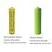 GEILIENERGY NiCd AAA 1.2V 600mAh Triple A Rechargeable Batteries for Solar Light Solar Lamp Garden Light(12 PCS)