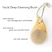 Facial Cleansing Brush EPRHAN Natural Wood Handle Soft and Effective Cleaning Facial Skin Care Tool Soft Bristle Face Cleaning Beauty Brush