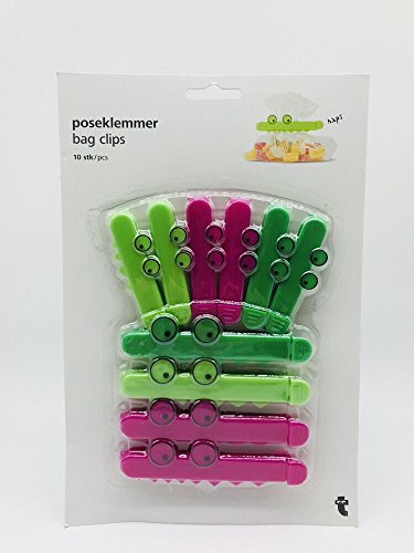 Click Here to See More Images FURURU 10Pcs Crocodile Plastic Bag Sealer Clips Sticks Snack Fresh Food Storage Bag Sealer Kitchen Tool accessories Mini Food Clip