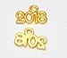 Yansanido Pack of 100 Alloy ''2018'' DIY Antique Message Charms Pendant for Making Bracelet and Necklace (