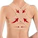 Chest Braces for Women, ZAMO Women Chest Brace Up,Personal Posture Shape Corrector,Prevent Hunchback,Posture Corset Bra,Female X Strap Vest -M, Beige
