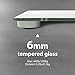 RIVIO Digital Body Weight Bathroom Scale with Step-On Technology and Large LCD Backlight Display,6mm Tempered Glass, High Precision Measurements,440 Pounds,Black