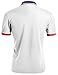 Men's Color Effect Collar Short Sleeve Polo T Shirt WHITE M