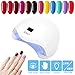 UV LED Nail Lamp,Nail Dryer LED UV Nail Light for Gels Polishes with Sensor 6 Timer SJXING 48W/24W SUN5