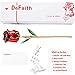 DEFAITH 24K Gold Dipped Real Rose Gifts, Great Wedding Anniversary Valentines Day Love Gift for Her Wife Girlfriend Spouse, with Stand (Red Original)