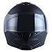 1Storm Motorcycle Street Bike Modular/Flip up Dual Visor/Sun Shield Full Face Helmet Matt Black