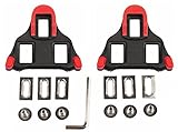 Beststar Bike Cleats – Self-Locking Cycling Pedals Cleat – Indoor Cycling & Road Bike Bicycle Cleat Set, Compatible with Shimano&Look Shoes #81539