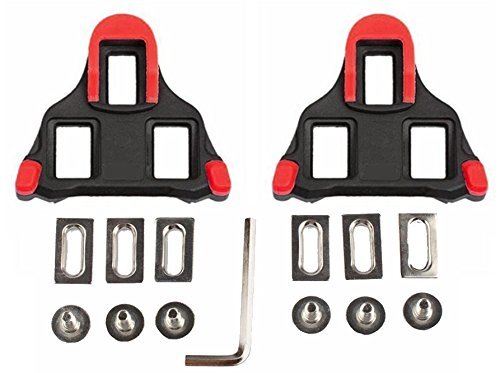 Beststar Bike Cleats - Self-locking Cycling Pedals Cleat - Indoor Cycling & Road Bike Bicycle Cleat Set, Compatible with Shimano&Look Shoes #81539 (Red) - Thumbnail 4