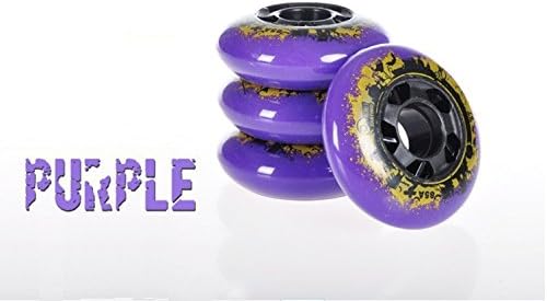 8-pack, Inline Skate/Rollerblade Wheels (Royal Purple, 80mm)