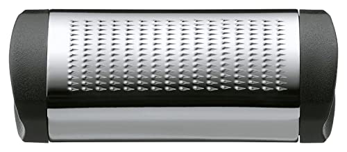 Top Tools - Rallador de nuez moscada 8 cm, con práctico compartimento de almacenamiento, diseño ergonómico con asas integradas, acero inoxidable, plástico, apto para lavavajillas