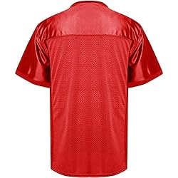 Blank Football Jersey, Sports T-Shirt Hip Hop