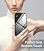 OCYCLONE iPhone Xs Max Case Clear, Slim Tempered Glass Back TPU Bumper Protective Case Cover for iPhone Xs Max-Black