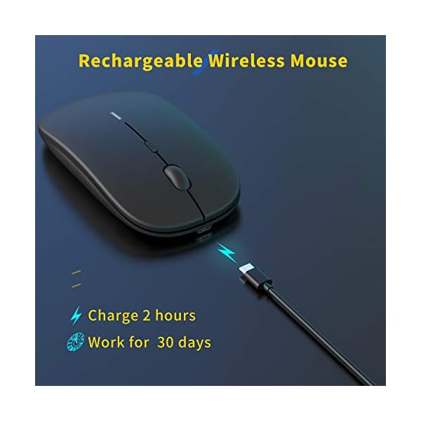Anmck-Wireless-Silent-Rechargeable-Mouse-for-Laptop-Computer-PC1600-DPI-4-Adjustment-Levels-Slim-Mini-Noiseless-Cordless-Mouse10m-Remote-Range-24G-Mice-for-WindowsMAC-OSLinuxHomeOffice-Black Anmck Wireless Mouse, Silent Rechargeable Mouse for Laptop Computer PC,1600 DPI 3 Adjustment Levels Slim Mini Noiseless…