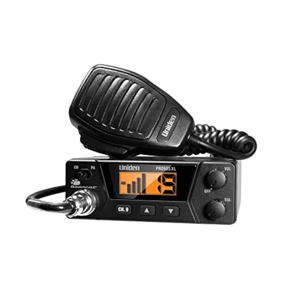 Uniden - Radio CB de 40 canales, PRO505XL, L, Negro