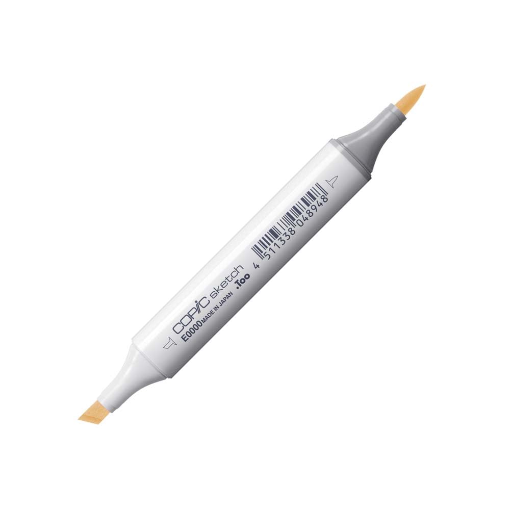 Copic Sketch Coloured Marker Pen - (E-0000) Floral White, For Art & Crafts, Colouring, Graphics, Highlighter, Design, Anime, Professional & Beginners, Art Supplies & Colouring Books