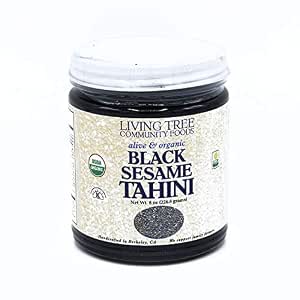 Living tree community Foods, Organic raw Black sesame tahini (641432000451)