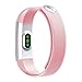 moreFit Fitness Tracker, Slim HR Heart Rate Touch Screen Activity Tracker Wireless Smart Bracelet Pedometer (Silver-Pink)