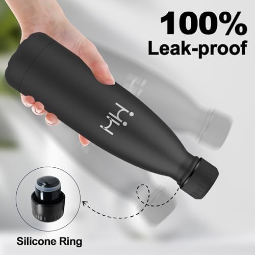 Botella Agua Acero Inoxidable 750ml, Termo Agua sin BPA, Botella Termo Reutilizable, Cantimplora Termica con Doble Pared, Botella Termica para Oficina, Escuela, Yoga, Deporte, Senderismo, Aire Libre