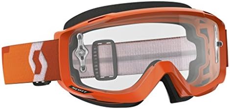 Scott Sports USA Unisex-Adult Split OTG Goggles (Orange/ Clear Works, One Size)