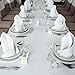 Talvania Cloth Dinner Napkins - 12 Pack Luxuriously Soft & Hotel Quality Cotton Napkin, Brilliant Fabric Napkins (18” X 18”) Perfect for Events, Hotel & Home Use (White)